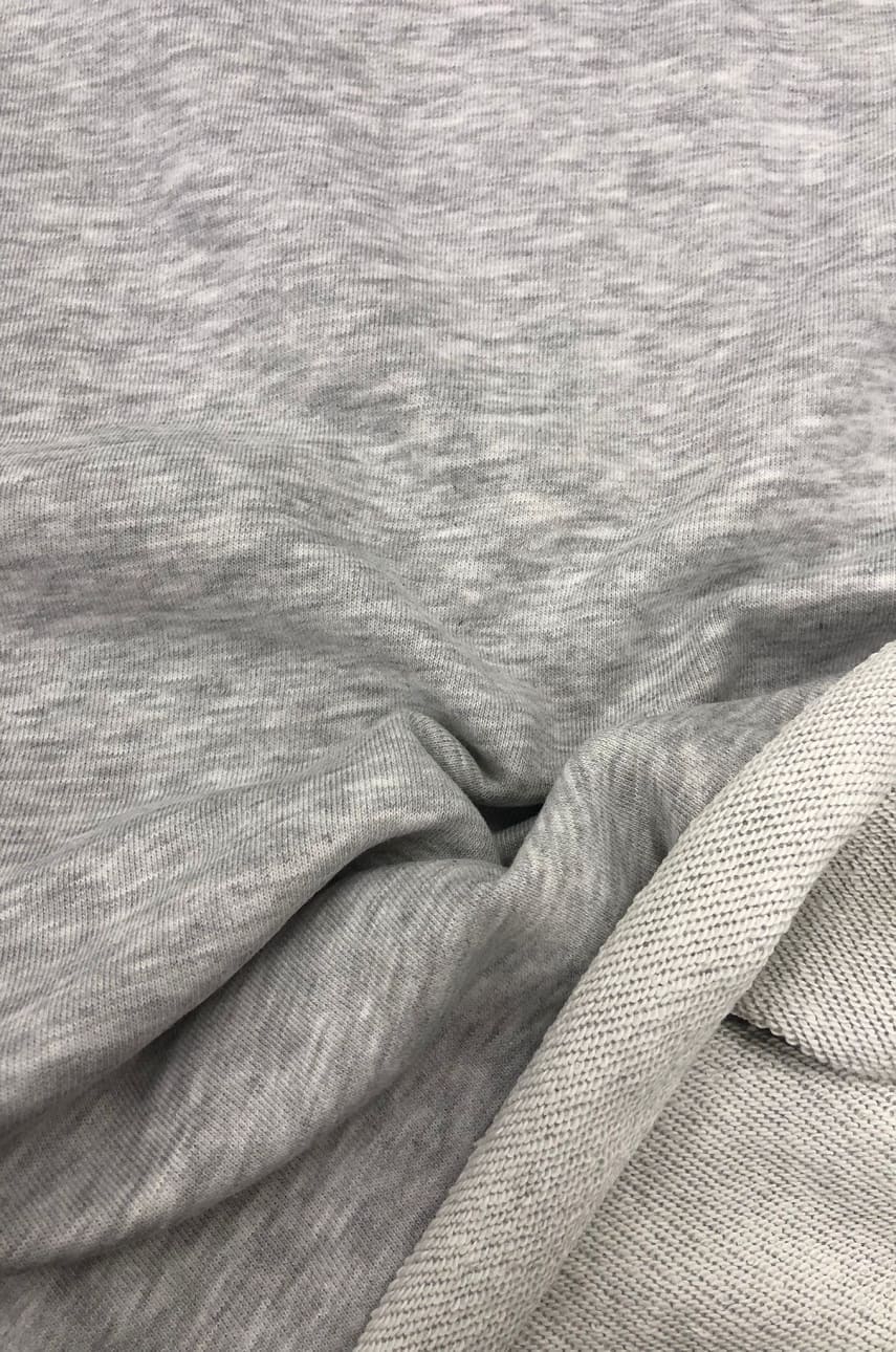 Футер 3-х нитка  микропетля диагональ Серый Меланж